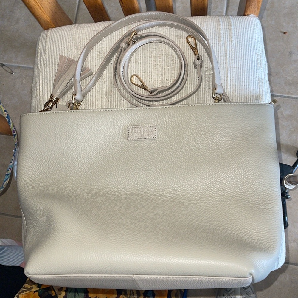 New Pom Pom London Cream Bag Purse